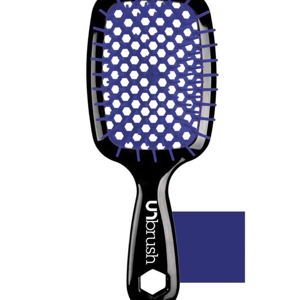 FHI HEAT Unbrush Wet & Dry Vented Detangling Hair Brush (Galaxy Blue) NIB